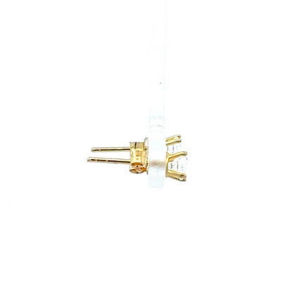 18Ct Yellow Gold Brilliant Cut CZ Stud Earrings