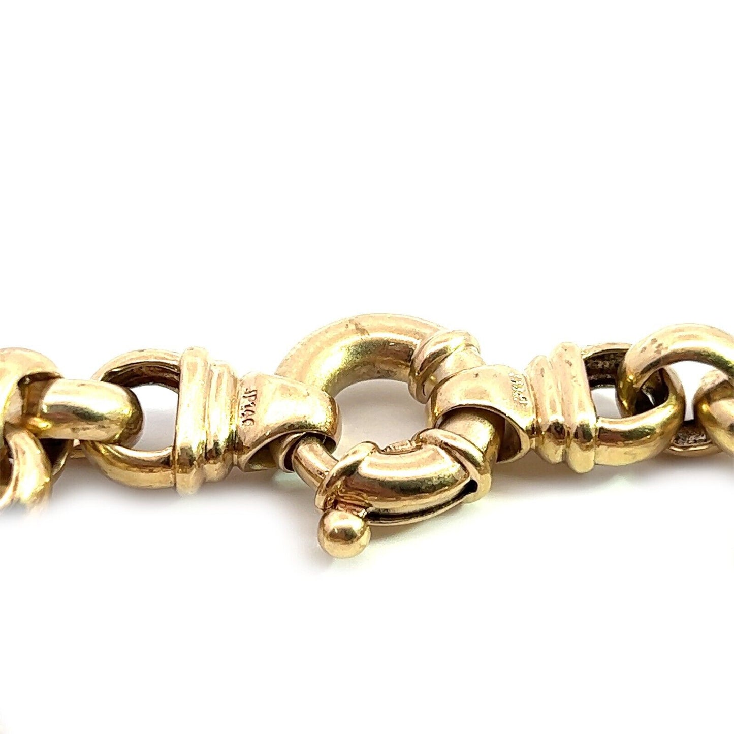 9Ct Yellow Gold Belcher Bracelet