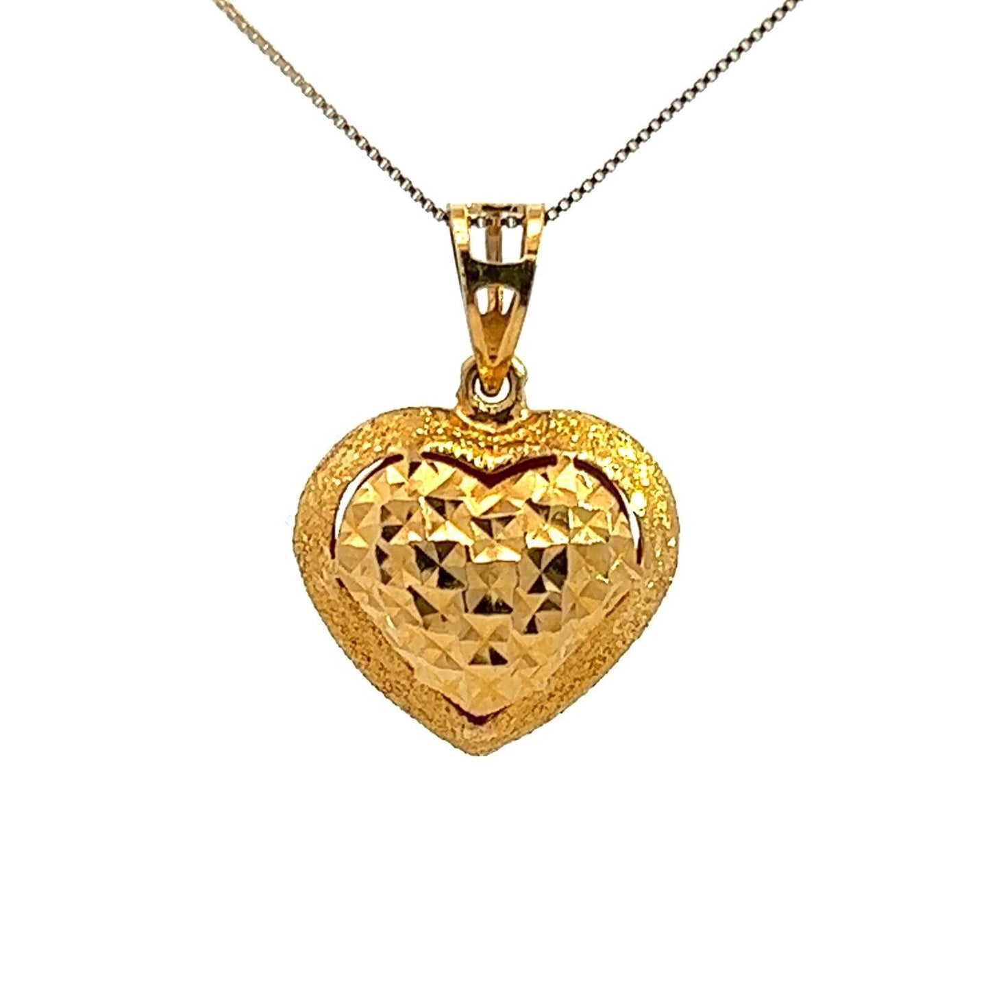 22Ct Yellow Gold Heart Pendant