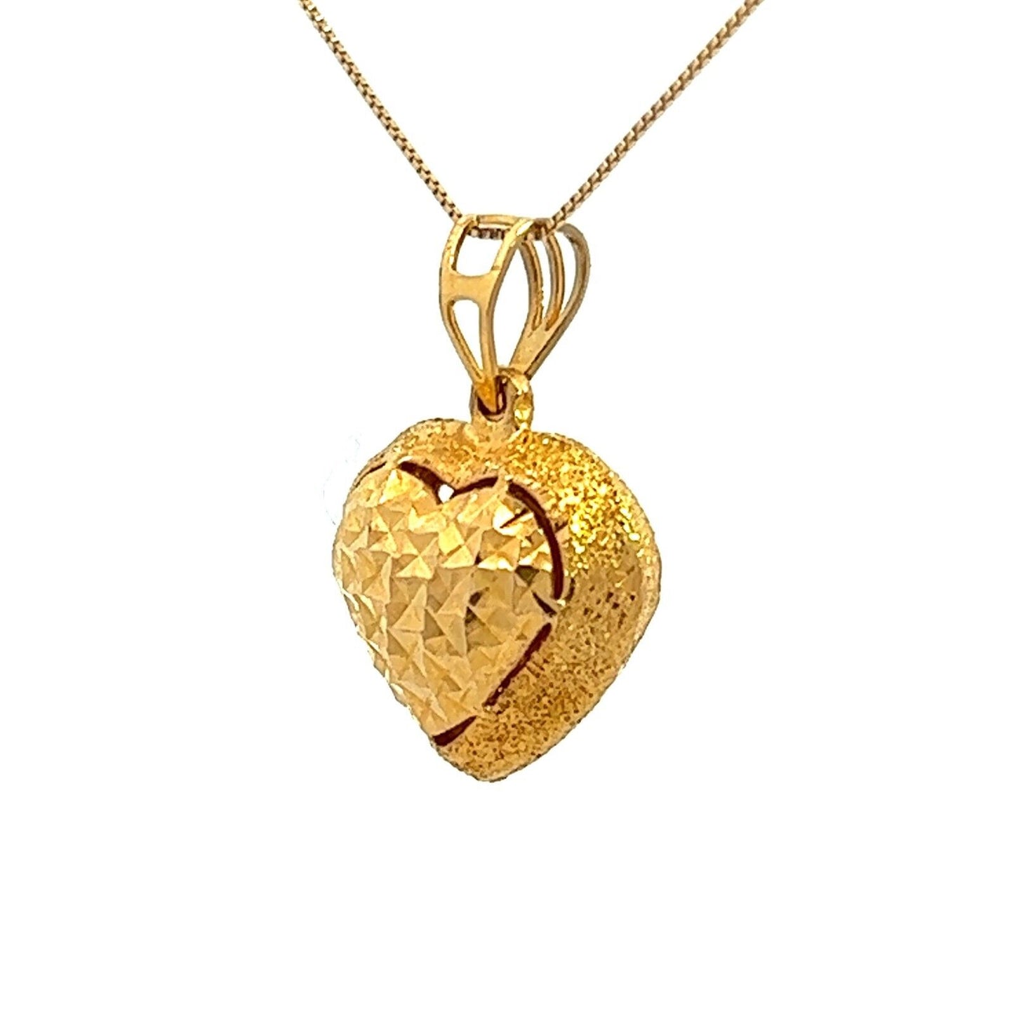 22Ct Yellow Gold Heart Pendant