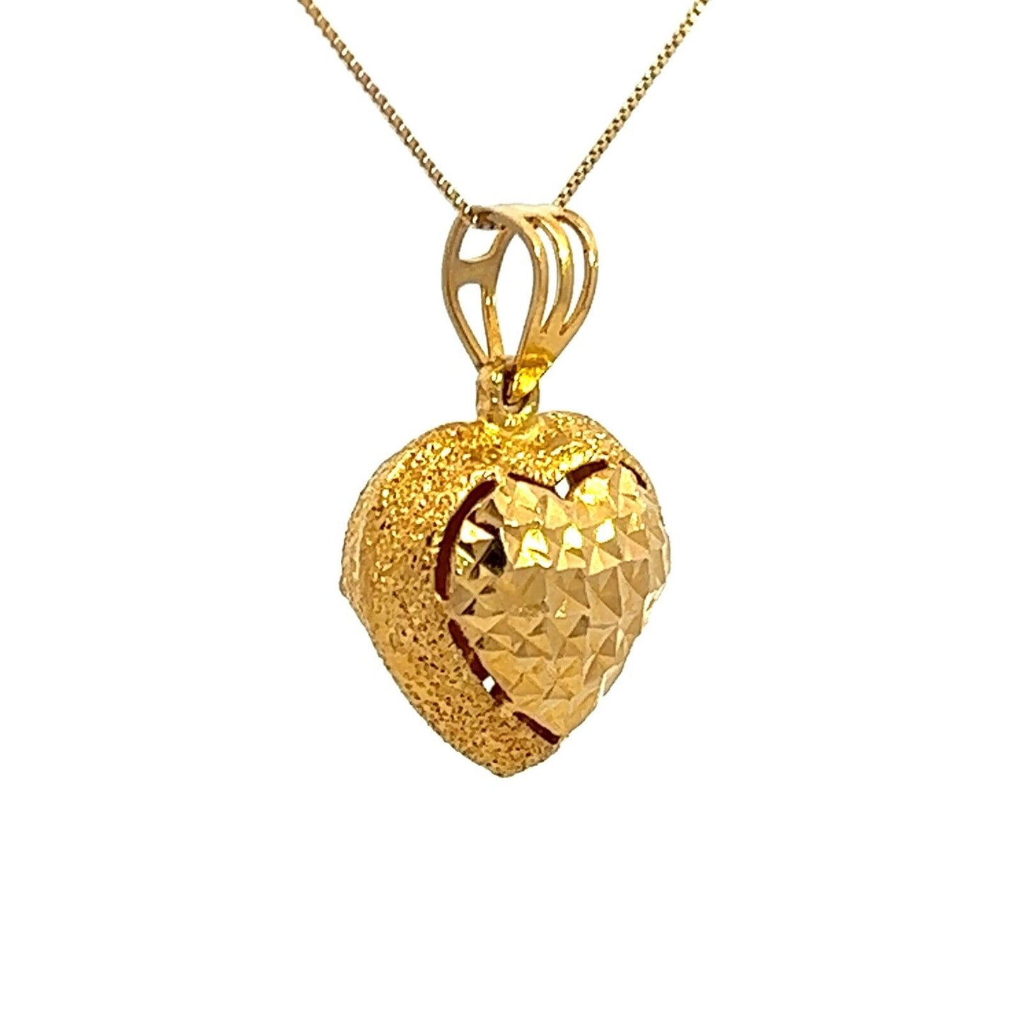 22Ct Yellow Gold Heart Pendant