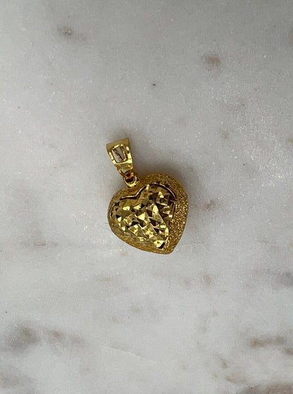 22Ct Yellow Gold Heart Pendant