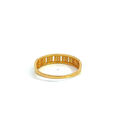 22Ct Yellow Gold Openwork Band