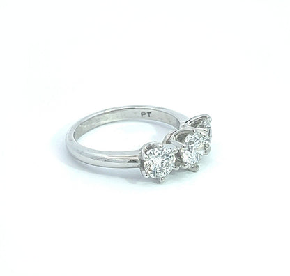 Platinum Trilogy Laboratory Grown Diamond Ring