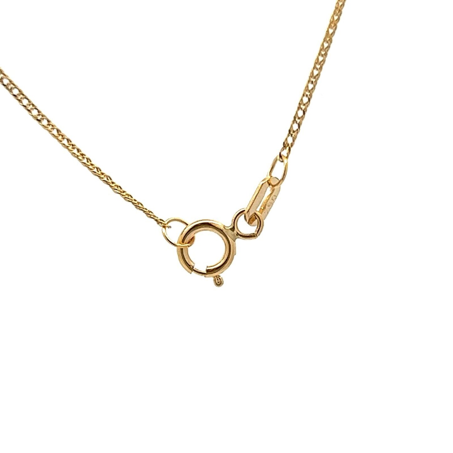 18Ct Yellow Gold Heart Pendant and 18Ct 46cm Trace Chain Necklace Set