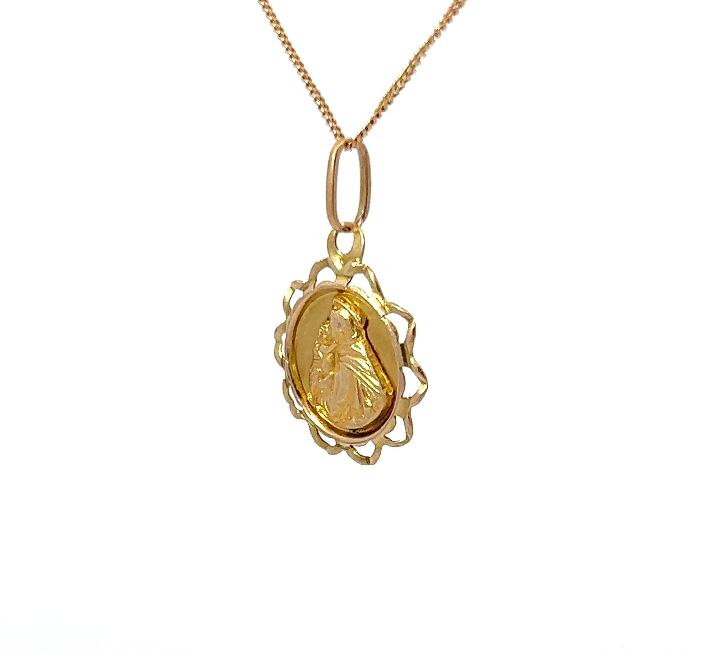 9Ct Yellow Gold ST. ANTONIO Pendant