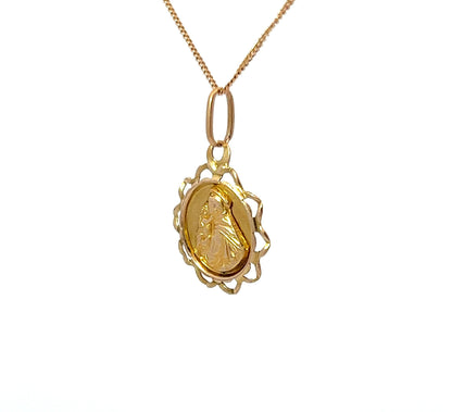 9Ct Yellow Gold ST. ANTONIO Pendant