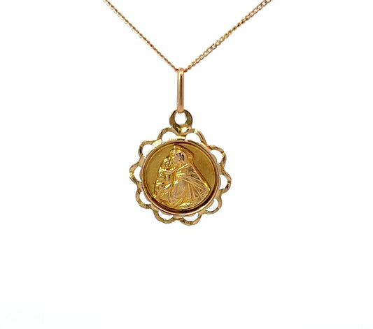 9Ct Yellow Gold ST. ANTONIO Pendant