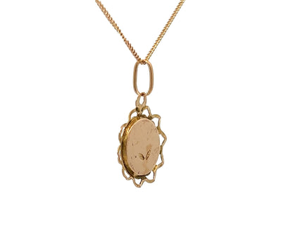 9Ct Yellow Gold ST. ANTONIO Pendant