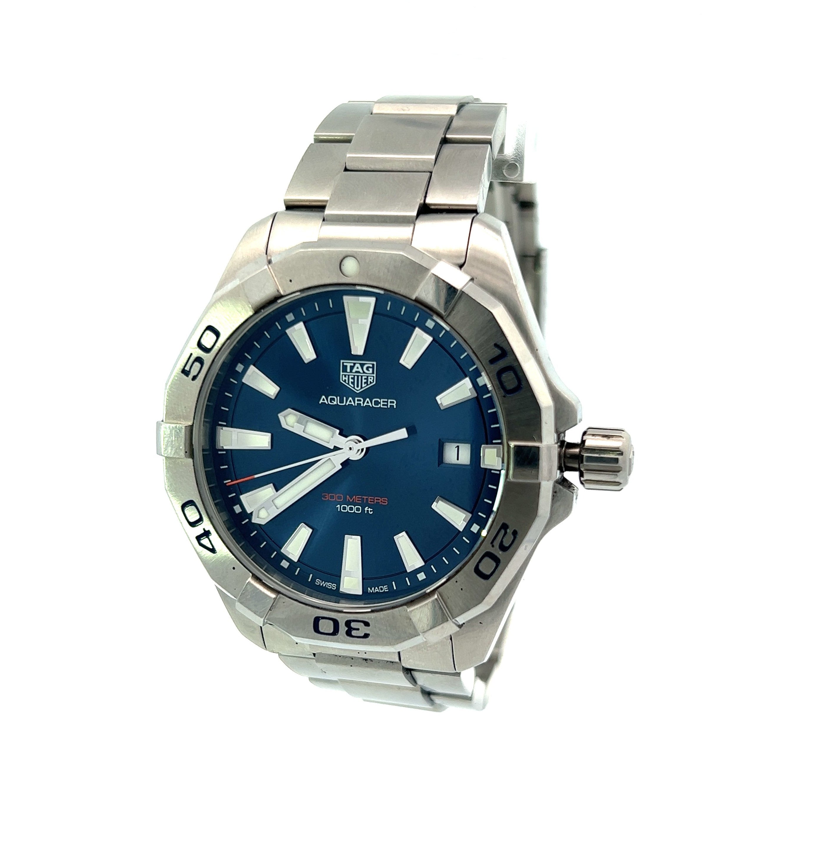 Tag heuer aquaracer 300m mens 41mm quartz watch sale