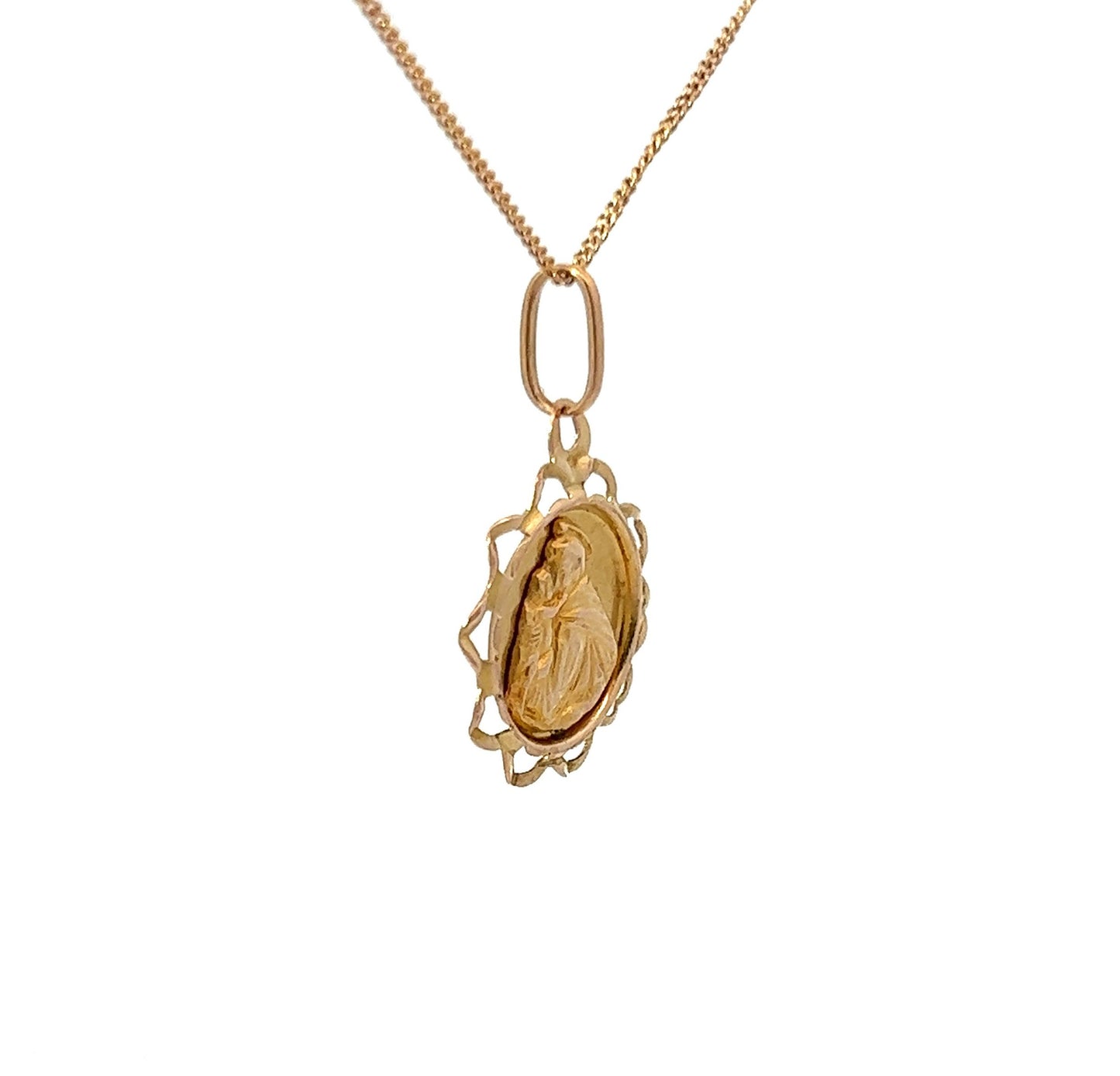 9Ct Yellow Gold ST. ANTONIO Pendant