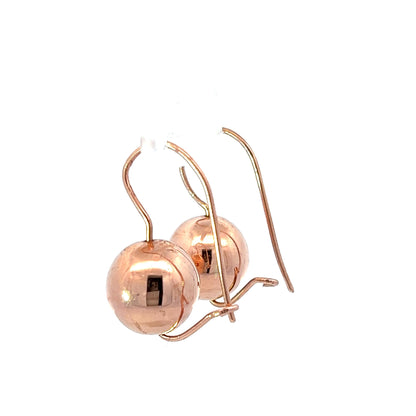 9Ct Rose Gold Drop Earrings