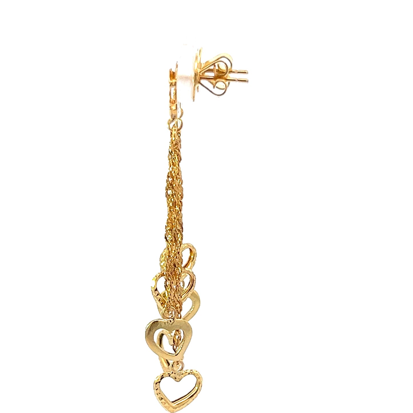 18Ct Yellow Gold Chanel Style Chandelier Earrings